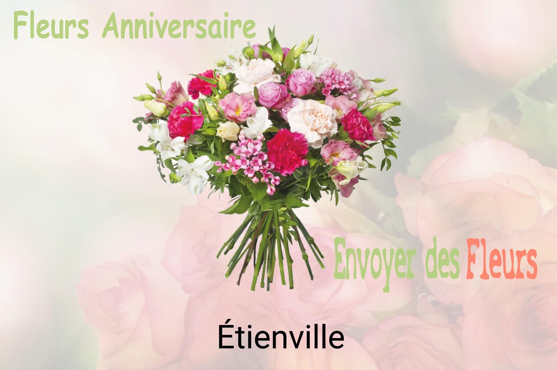 Bouquet de fleurs d’anniversaire livré à Étienville