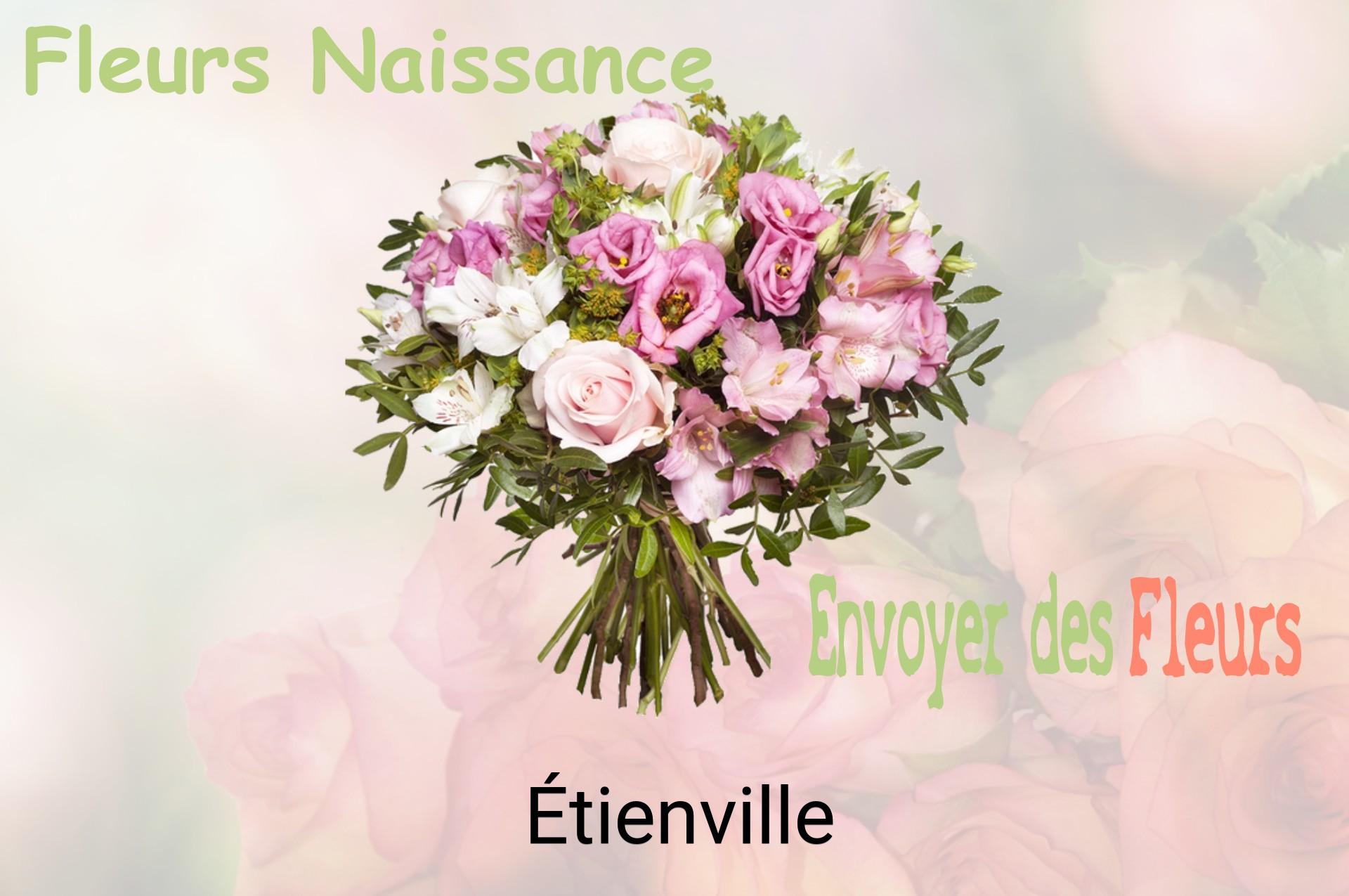 Bouquet de fleurs de naissance livré à Étienville